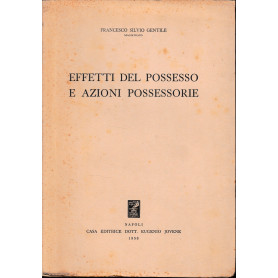 Effetti del possesso e azioni possessorie