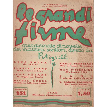 Le Grandi Firme. N. 181. 1° gennaio 1932.