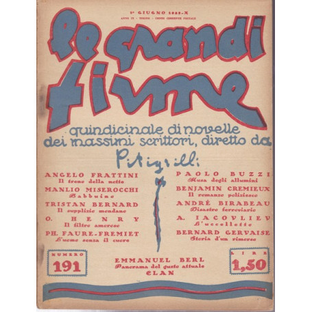 Le Grandi Firme. N. 191. 1° giugno 1932.