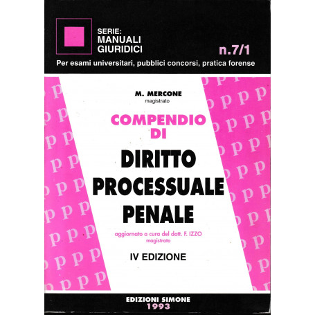 Compendio di diritto processuale penale
