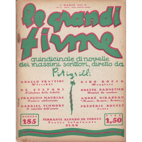 Le Grandi Firme. N. 185. 1° marzo 1932.