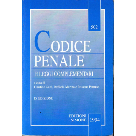 Codice penale e leggi complementari