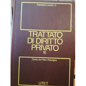 Trattato di diritto privato. Impresa e lavoro. (Vol. 16/tomo 2)