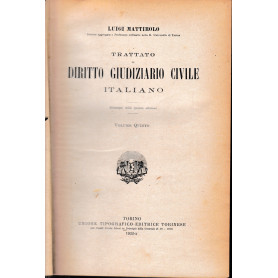 Trattato di Diritto Giudiziario Civile Italiano