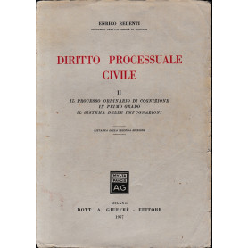Diritto processuale civile  vol. 2°: Il processo ordinario di cognizione in primo grado  il sistema di impugnazioniLibrisaggi