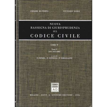 Nuova rassegna di giurisprudenza sul Codice civile. Artt. 2555-2583 (Vol. 5/5)