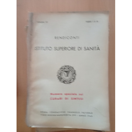 Rendiconti Istituto superiore di sanità