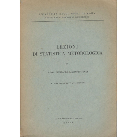 Lezioni di statistica metodologica