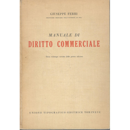 Manuale di diritto commerciale