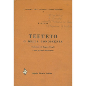 Teeteto o della conoscenzaLibrisaggi