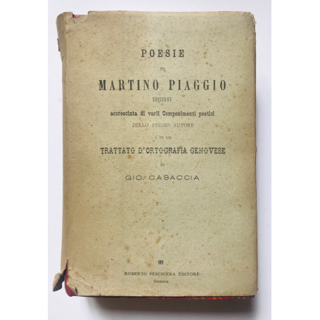 Poesie - Con trattato d'ortografia genovese di Gio Casaccia