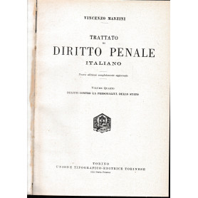 Trattato di diritto penale italiano