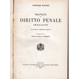 Trattato di diritto penale italiano