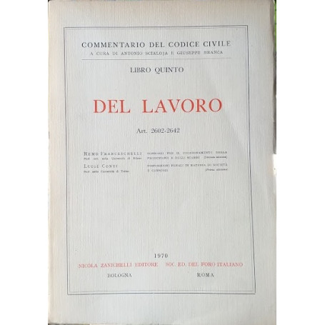 Libro Quinto: del Lavoro art. 2602-2642