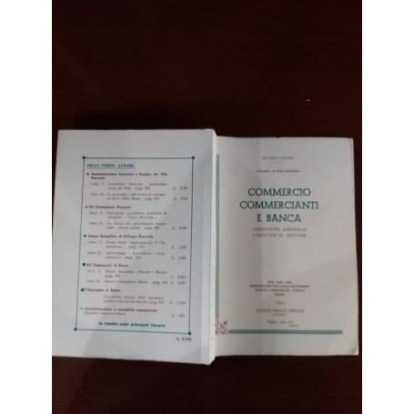 Commercio commercianti e banca