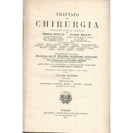 Trattato di chirurgia. Volume settimo