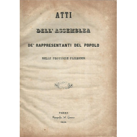 Atti dell'assemblea dé rappresentanti del popolo