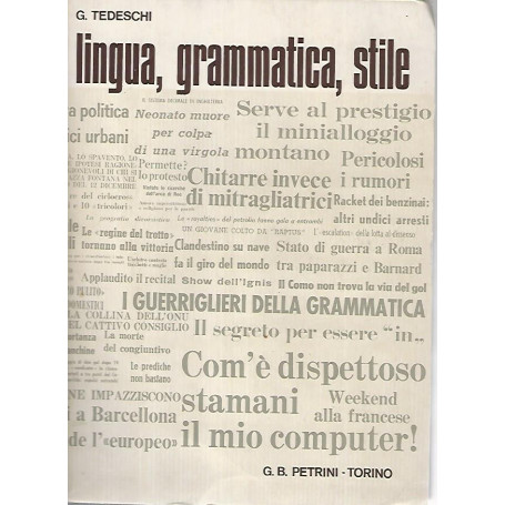 Lingua grammatica stile