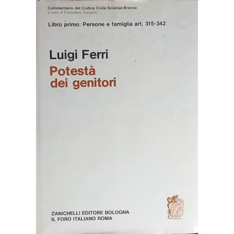 Libro primo: Persone e famiglia art. 315-342 - Potestà dei genitori