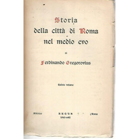 Storia della città  di Roma nel medio evo. Volume quinto