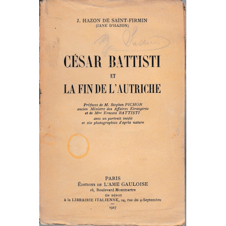 Cesar Battisti et la fin de l'autriche
