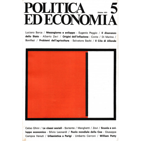 Politica ed economia 5 Ottobre 1973  Rivista bimestrale