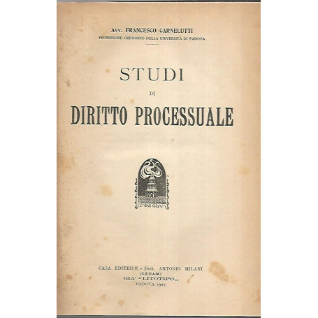 Studi di diritto processuale
