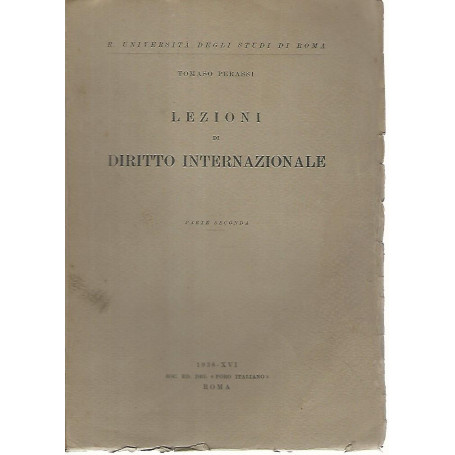 Lezioni di diritto internazionale. Parte seconda