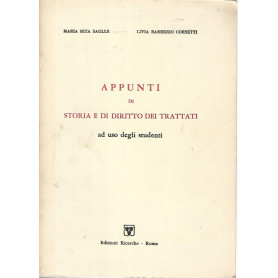 Appunti di storia e di diritto dei trattati ad uso degli studenti