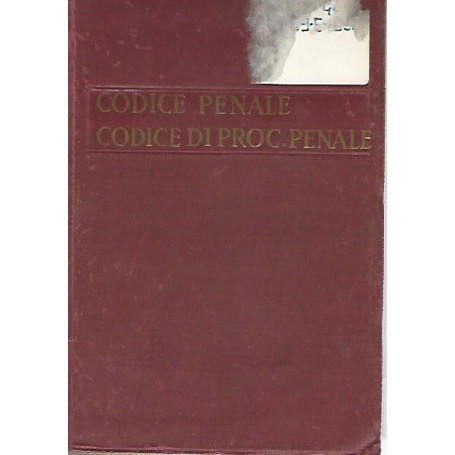 Codice penale. Codice di procedura penale
