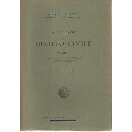 Istituzioni di diritto civile. Volumi 1-2