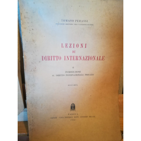 Lezioni di diritto internazionale. II. Introduzione al diritto internazionale privato.