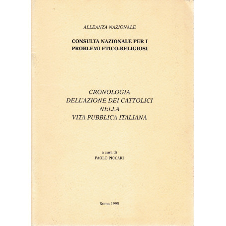 Cronologia dell'azione dei cattolici nella vita pubblica italiana