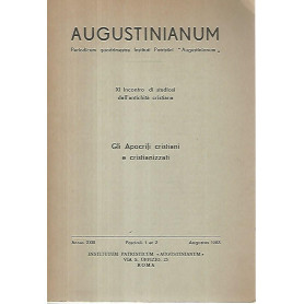 Augustinianum. Gli Apocrifi cristiani e cristianizzati