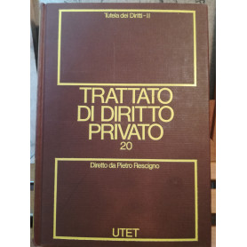 Trattato di diritto privato. 20. Tutela dei diritti. Tomo II.