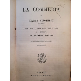 La Commedia. Commento di Brunone Bianchi