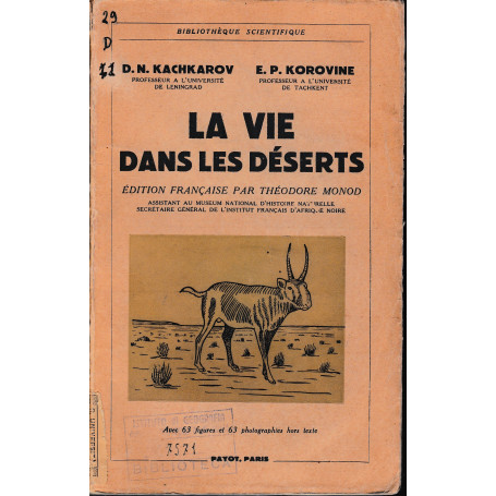 La vie dans les déserts