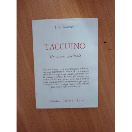 Taccuino. Un diario spirituale