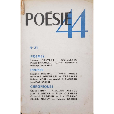 Poèsie 44 (N 21)