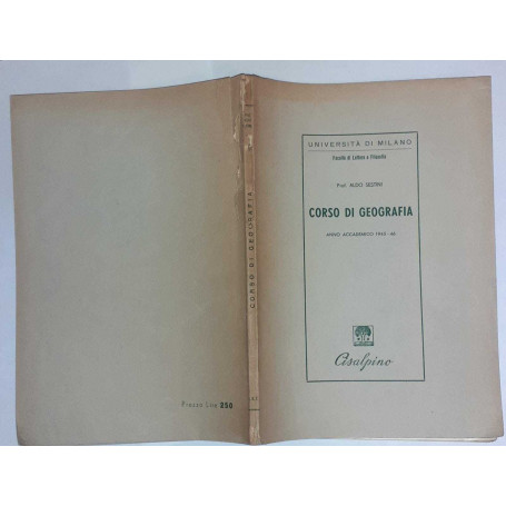 Corso di geografia. Anno accademico 1945-46