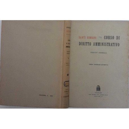 Corso di diritto amministrativo. Principi generali