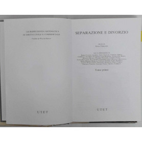 Separazione e divorzio. Tomo primo