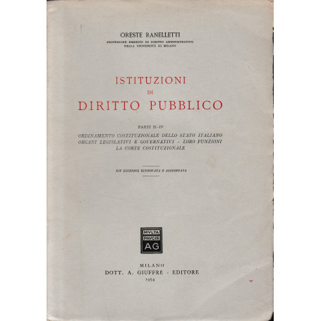 Istituzioni di Diritto pubblico  parti II-IV