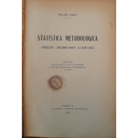 Statistica metodologica (introduzione - i procedimenti empirici - gli schemi teorici)Librisaggi