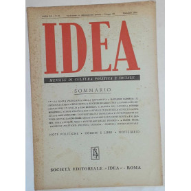 Idea. Mensile di cultura politica e sociale. Anno XI -N.5