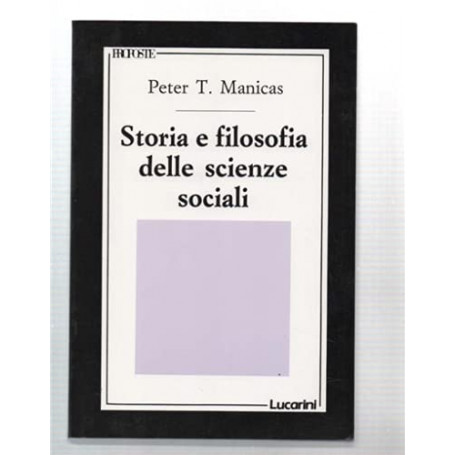 Storia e filosofia delle scienze sociali