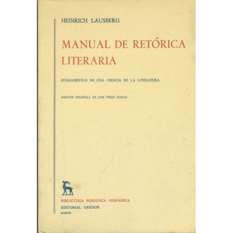 Manual de retorica literaria. Volume III