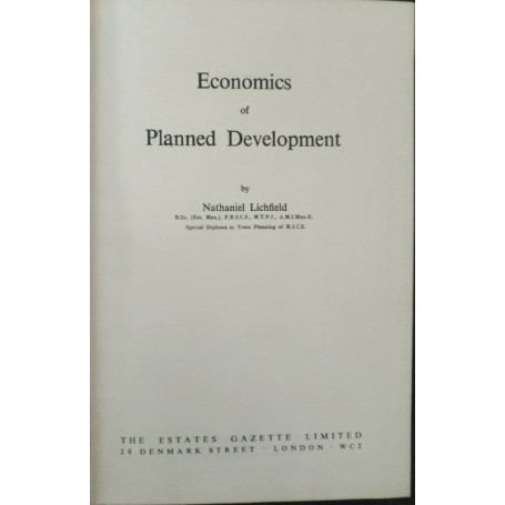 Economics of planned development