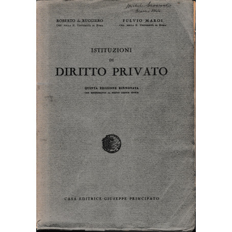 Istituzioni di Diritto Privato