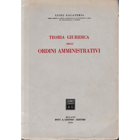 Teoria giuridica degli ordini amministrativi